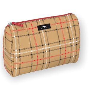 Scout Tan Plaid Packin’ Heat Makeup Bag